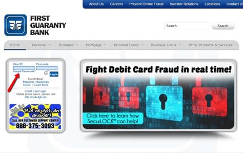 first guaranty credit card sign in